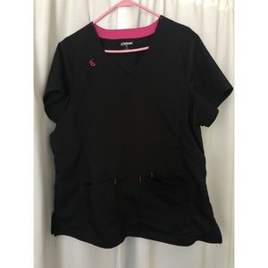 Black scrub top